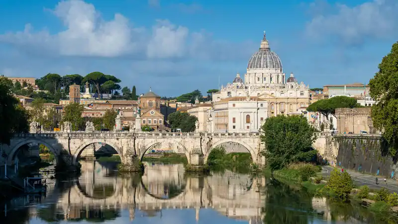 Petersdom und Engelsbrücke – Panorama